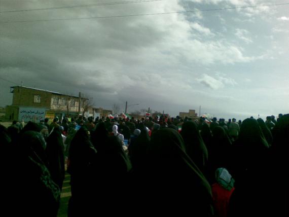 مردم شهید پرور روستای کوریجان هم  آمده بودند 