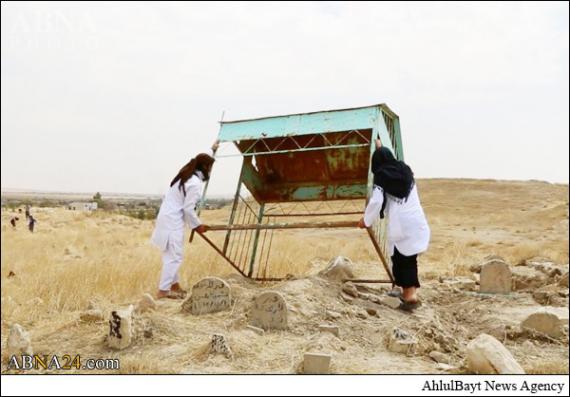داعش به "قبر عراقی ها" هم رحم نکرد! + عکس 