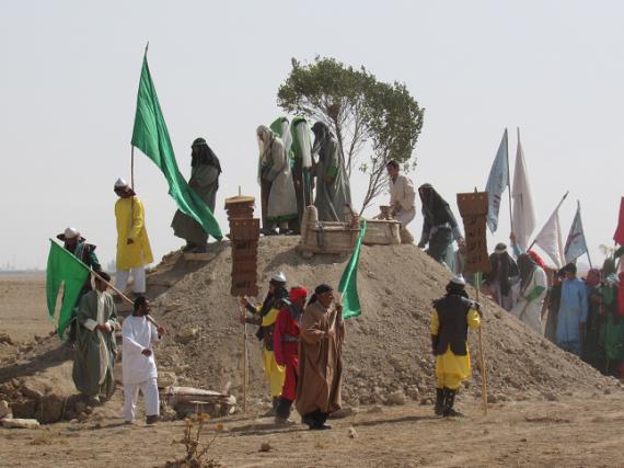 بازسازی واقعه غدیر خم در کبودراهنگ