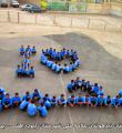 روش جالب پیوستن دانش آموزان کبودراهنگ به کمپین عشاق محمد (ص) + عکس