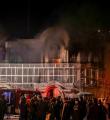 آتش قبل از حضور معترضان در ساختمان سفارت عربستان شعله ور شده بود